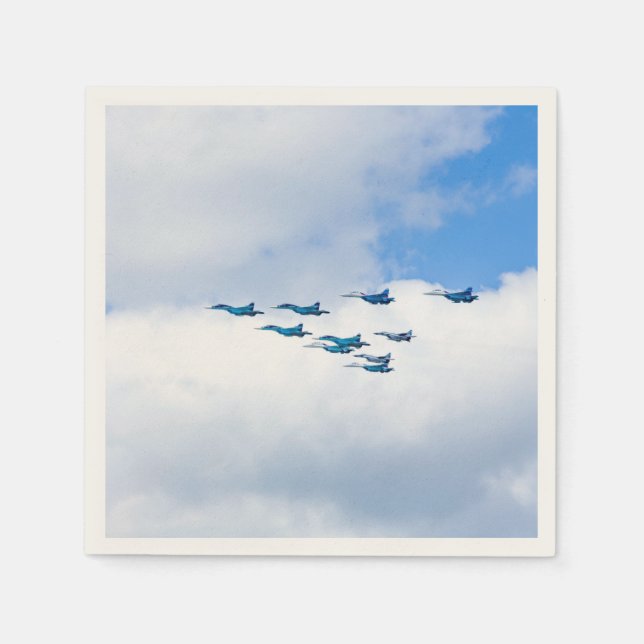 Jets in der Formation Serviette (Vorderseite)