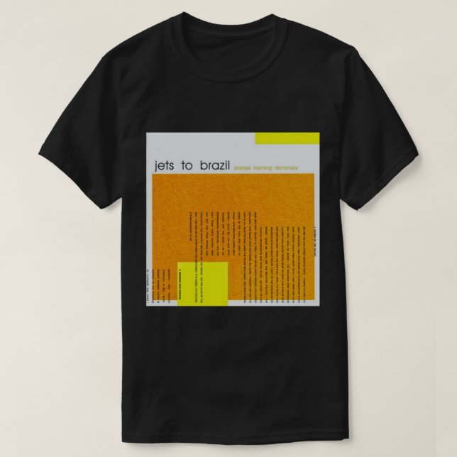 Jets To Brazil - Orange Rhyming Dictionary Classic T-Shirt (Design vorne)