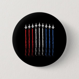 Jets US American Flag Independence 4. Juli Pat Button
