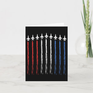 Jets US American Flag Independence 4. Juli Pat Karte