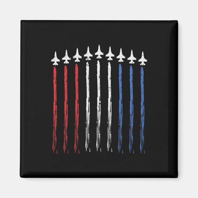 Jets US American Flag Independence 4. Juli Pat Magnet (Vorne)