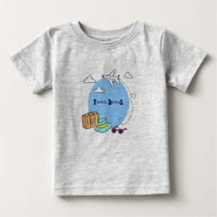 Jetsetter Elegance: Travel-Inspiriert Mode-T-Shirt Baby T-shirt