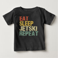 Jetski Eat Sleep Repeat Retro Style Funny