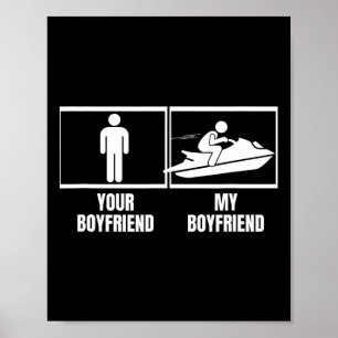 Jetski fahren mit deinem Freund meinem Freund Lust Poster