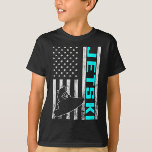 Jetski Jet Ski Jet Skier American Usa Jet Skiing W T-Shirt