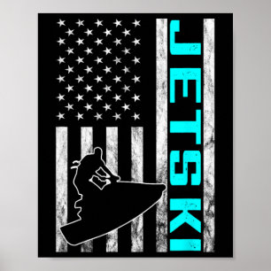 Jetski Jet Ski Jet Skifahrer Amerikanisch Usa Jet Poster