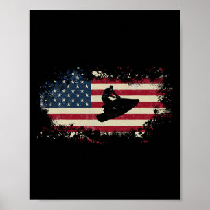 Jetski Jet Ski Skifahren Liebe Wassersport Lustig Poster