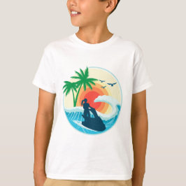 Jetski und Wellen T-Shirt