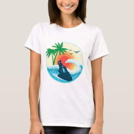 Jetski und Wellen T-Shirt