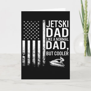 Jetski-Vater Vatertag Vater Jet-Ski-Fahrer Wasser- Karte