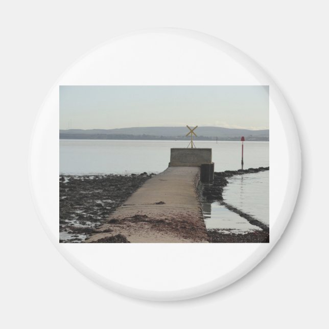 Jetty in Pennington Marsh, Lymington Magnet (Vorne)