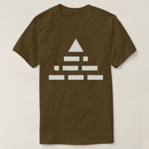 JETZT 2. Weiß (der Morsealphabet) Pyramide T-Shirt