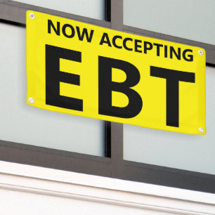 Jetzt akzeptieren wir EBT Convenience Corner Store Banner