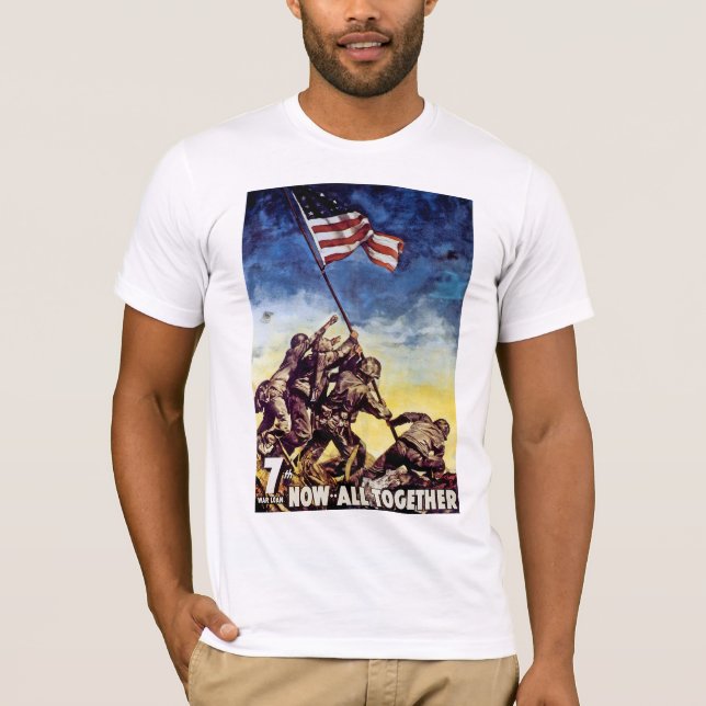 Jetzt alle zusammen ~ Iwojima T-Shirt (Vorderseite)
