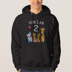 Jetzt bin ich 2 Jahre alt 2. Geburtstag im Zoo Hoo Hoodie