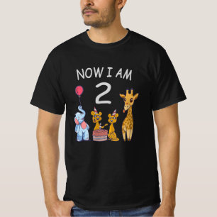 Jetzt bin ich 2 Jahre alt 2. Geburtstag im Zoo T-S T-Shirt