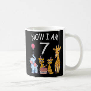 Jetzt bin ich 7 Jahre alt 7. Geburtstag im Zoo Kaffeetasse
