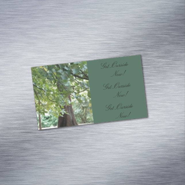 Jetzt Business Card Magnet rausgehen (Beispiel)