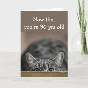 Jetzt, da Sie 90 Jahre alt sind, verschwindet die Karte