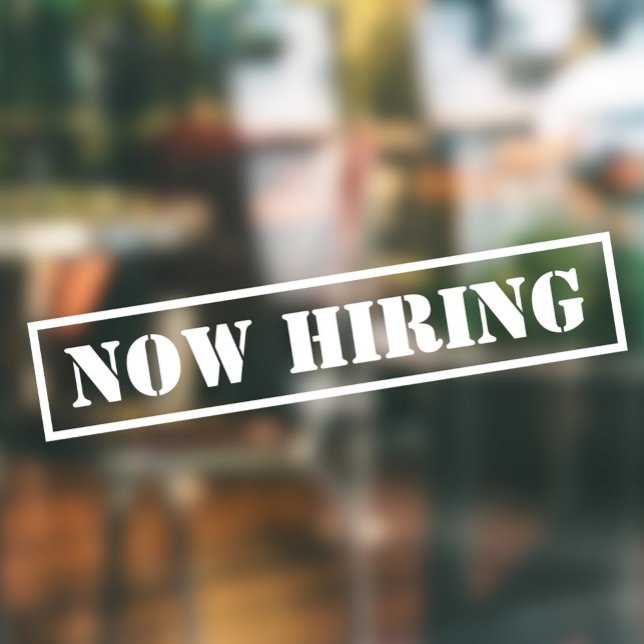 Jetzt das Anstellen eines einfachen Beruflichen Un Fensteraufkleber (Von Creator hochgeladen)