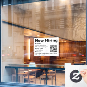 Jetzt den QR-Code für Schwarz-Weiß-Retail-Scan anl Fensteraufkleber