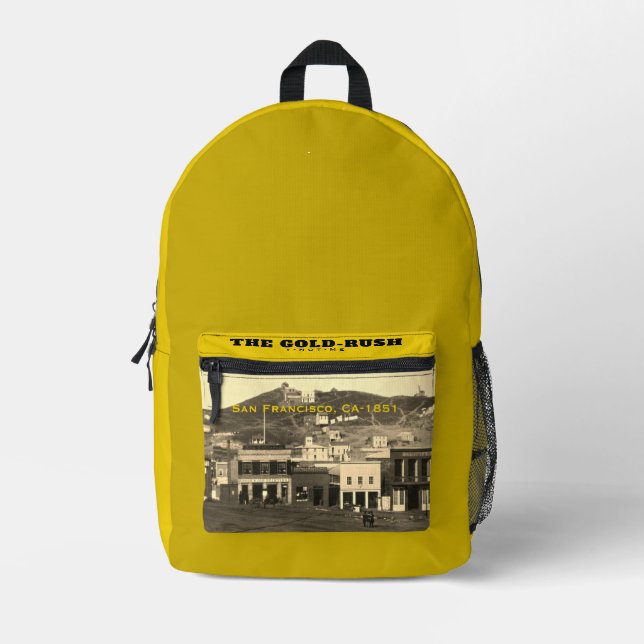 JETZT DER GOLD-RUSH 2 BEDRUCKTER RUCKSACK (Vorderseite)