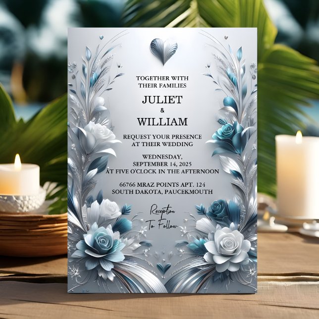 Jetzt Extravagante Metallgläser Shiny High End Sil Einladung (Von Creator hochgeladen)