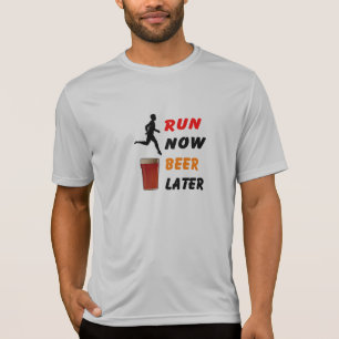 Jetzt fahren, Bier später - Sweat Wicking Running T-Shirt
