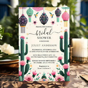 Jetzt Fiesta Cactus Travel Mexicans Brautparty Einladung