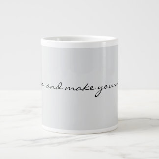 Jetzt geh und mach deine Legende inspirierend Moti Jumbo-Tasse