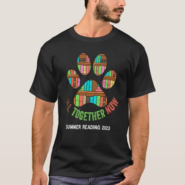 Jetzt gemeinsam Sommerleseprogramm 2023 Bücher T-Shirt (Vorderseite)