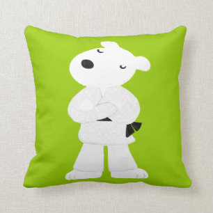 Jetzt habe ich einen schwarzen Gürtel! Kissen