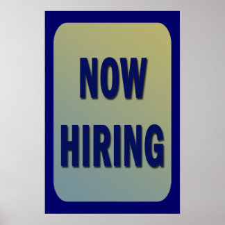 JETZT HIRING Poster
