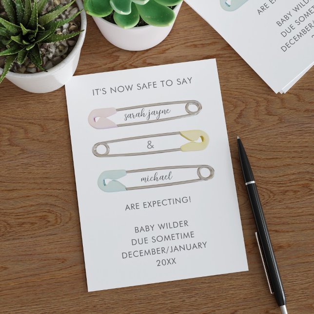 Jetzt ist es sicher, zu sagen, dass die Schwangers Ankündigung (Von Creator hochgeladen)