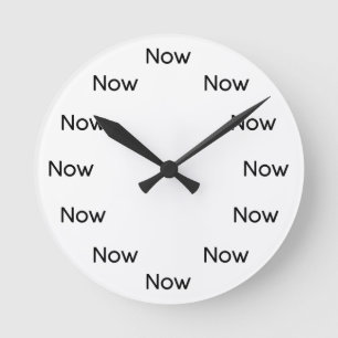 Jetzt ist Zen™ - Mindfulness Taoistischer Buddhist Runde Wanduhr