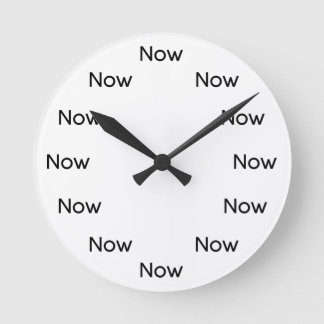 Jetzt ist Zen™ - Mindfulness Taoistischer Buddhist Runde Wanduhr
