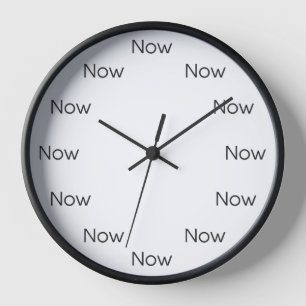 Jetzt ist Zen™ - Mindfulness Taoistischer Buddhist Wanduhr