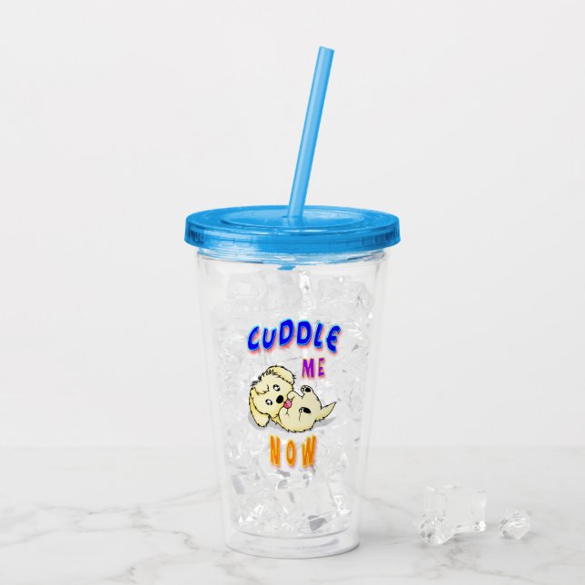 Jetzt knuddeln acryltrinkbecher (Rückseite Ice)