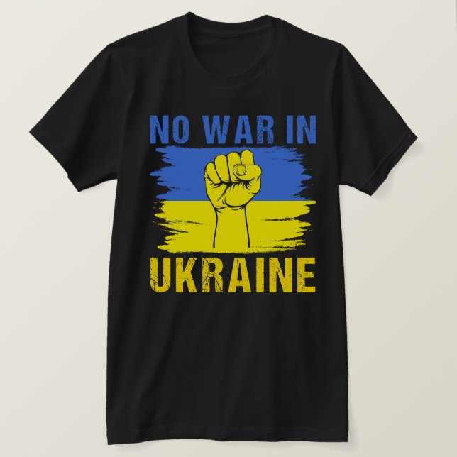 Jetzt Krieg in der Ukraine T-Shirt (Design vorne)