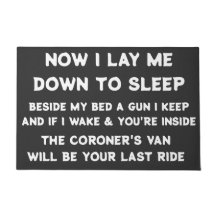 JETZT LAGE ICH MICH ZUM SCHLAFEN.