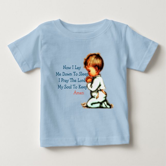 Jetzt lasse ich mich hinab zum Kinderbeten. Baby T-shirt (Vorderseite)