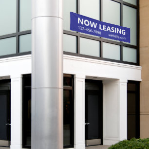 Jetzt Leasing Blue Apartment Miete Website Telefon Banner
