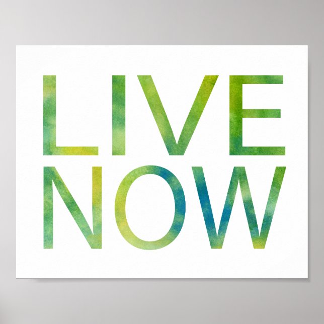 Jetzt live poster (Vorne)