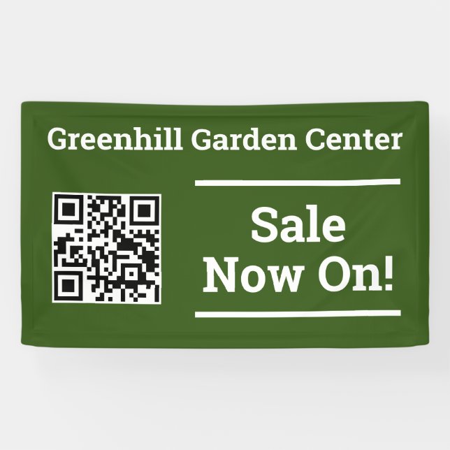 Jetzt mit QR-Code-Banner verkaufen Banner (Horizontal)