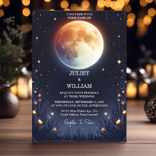 Jetzt Nacht Sonnenuntergang Stars Moon Cloud Twili Einladung