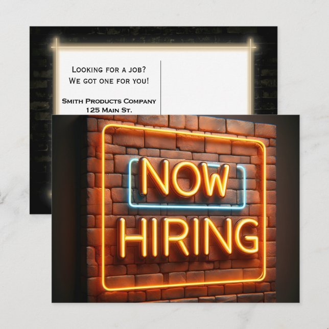 Jetzt Neon Sign für Bridge einstellen Postkarte (Vorne/Hinten)