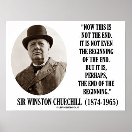 Jetzt nicht das Ende (Winston Churchill) Poster