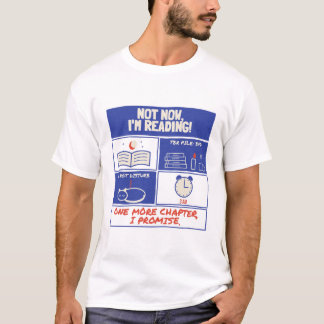 Jetzt nicht, ich lese Retro-Riso-Buchliebhaber T-Shirt