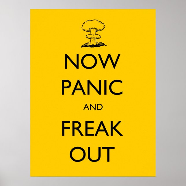 Jetzt Panik und Freak Out Poster (Vorne)