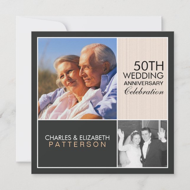 Jetzt Party Einladung des modernen Blockjahrs (Vorderseite)